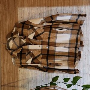 Plaid Jacket Large EUC